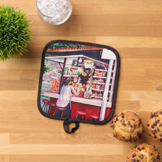 メキシコ,食料品店 鍋敷き (トップダウン)