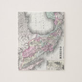 メキシコ(1855年)のヴィンテージの地図 ジグソーパズル (縦)