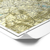 「メキシコ: 1916年詳細地図… ポスター (角)