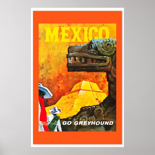 メキシコ 1960年代 ビンテージ トラベルポスター クラシック ポスター (正面)