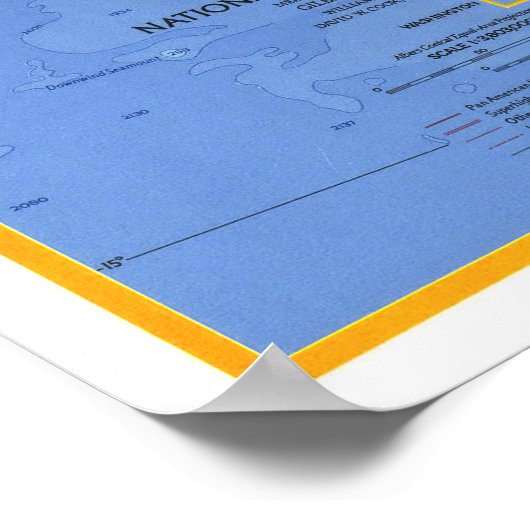 メキシコ： 1973年クラシックのメキシコ地図… ポスター (角)