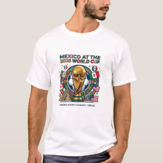 メキシコ 2026 ワールドカップ Tシャツ - 公式ホスト & ヒ
