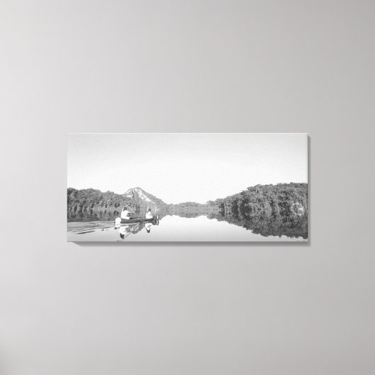 メキシコ、CONANPパークレンジャーは息子と一緒にパトロール キャンバスプリント (正面)