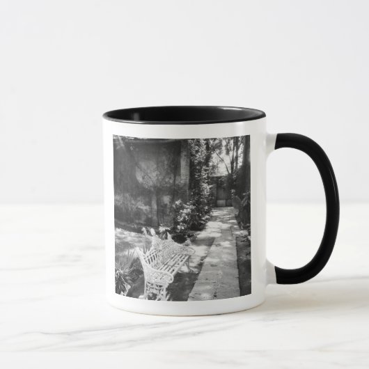 メキシコ、D.F.、メキシコシティ、コヨアカン:ベンチ マグカップ (右)