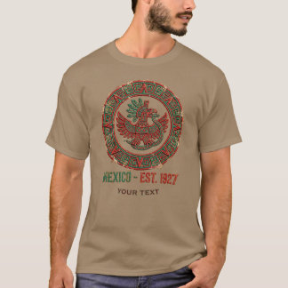 メキシコ EST. 1927 アステカの鷲の紋章 ビンテージ Tシャツ