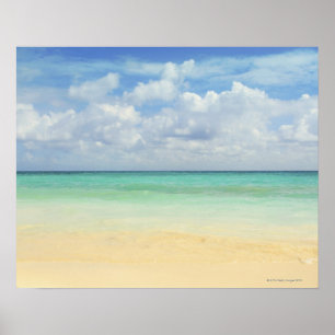 メキシコ、Playa del Carmenの海景2 ポスター