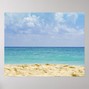 メキシコ、Playa del Carmenの海景4 ポスター