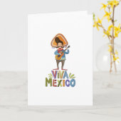 メキシコ – Viva Mexico Singer – 光 カード (黄色い花)