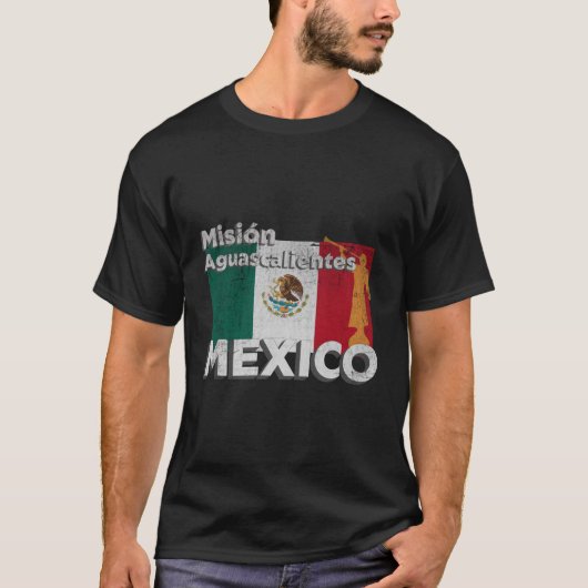 メキシコAGUASCALIENTESモルモンLDSミッション宣教師 Tシャツ (正面)