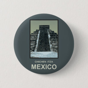 メキシコChichen Itza 缶バッジ