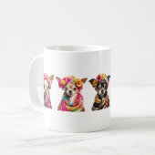 メキシコChihuahuas犬ママパパ誕生日ギフトマグ5 コーヒーマグカップ (正面左)