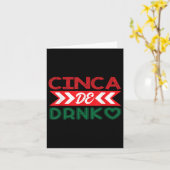メキシコCinca De Drinko Mexico Cinco De Mayo カード (黄色い花)