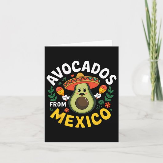 メキシコCinco De Mayo Mexican Fiestaのアボカドス カード (正面)