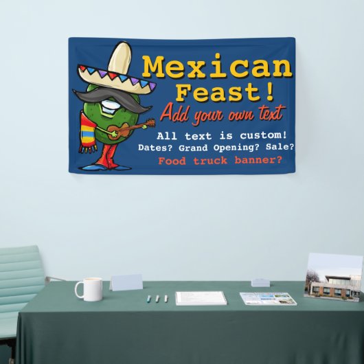 メキシコFood.Avocado.Guacamole.Promotionalの旗 横断幕 (トレードショー)