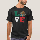 メキシコLOVEメキシコのコートとゴールデン・イーグル Tシャツ (正面)