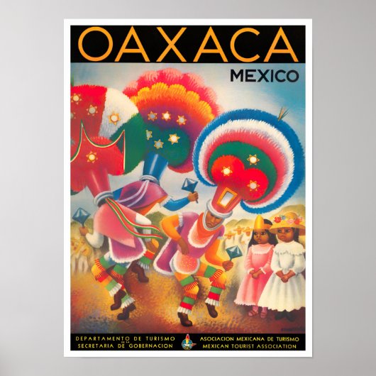 メキシコOaxacaヴィンテージ旅行ポスター ポスター (正面)