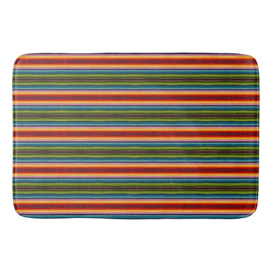 メキシサイケデリックコの織物 バスマット (正面)