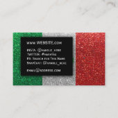 メキシシンプルコ国旗のグリッタープロフェッショナル 名刺 (正面)