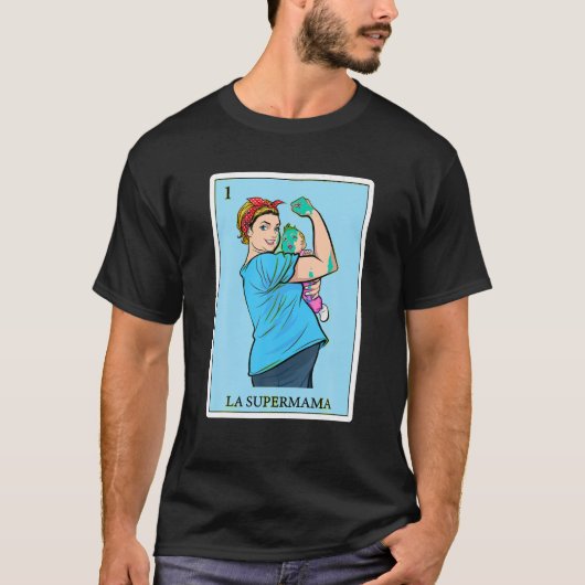 メキシスペインのコのビンゴおもしろいギフト母ラスーパーママ Tシャツ (正面)