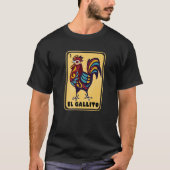 メキシスペインのコのビンゴおもしろいギフトEl Gallito Premi Tシャツ (正面)