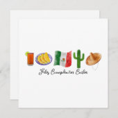 メキシスペインのコハッピーバースデーフェリツ・クンプラノス シーズンカード (正面/裏面)