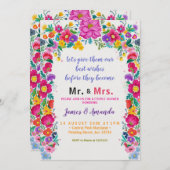 メキシスペインのコフローラサボテン夫妻フローラ 招待状 (正面/裏面)