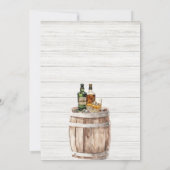 メキシスペインのコ西部ウイスキー・カウボーイ大人の男性 招待状 (裏面)