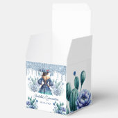 メキシパーソナライズされたコスタイルキンセアニラ王室のブルー フェイバーボックス (オープン)