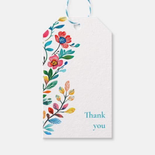 メキシパーソナライズされたコフローラカップルのシャワー ギフトタグ (正面)