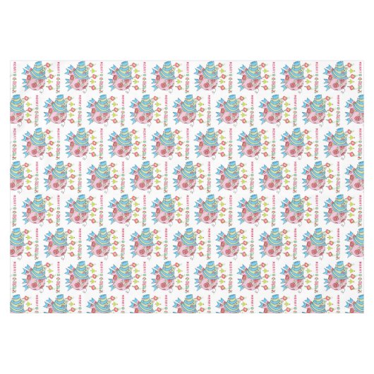 メキシメリーコ豚のクリスマステーブルクロス テーブルクロス (正面(横))