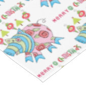 メキシメリーコ豚のクリスマステーブルクロス テーブルクロス (アングル)