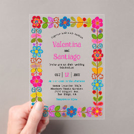 メキシモダンコのアクリル結婚式招待状 アクリル招待状