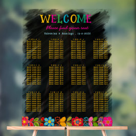 メキシモダンコのア結婚クリル座席表 アクリルサイン