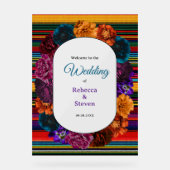 メキシモダンコの結婚花の歓迎 アクリルサイン (正面)