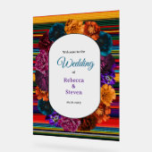 メキシモダンコの結婚花の歓迎 アクリルサイン (傾斜)