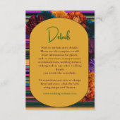 メキシモダンコの結婚花の黄色の詳細 エンクロージャーカード (正面)