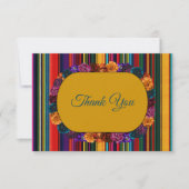 メキシモダンコの結婚花の黄色 サンキューカード (正面)