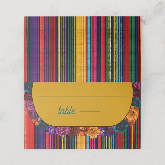 メキシモダンコの結婚花の黄色 プレイスカード (外部開封)