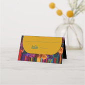 メキシモダンコの結婚花の黄色 プレイスカード (正面)