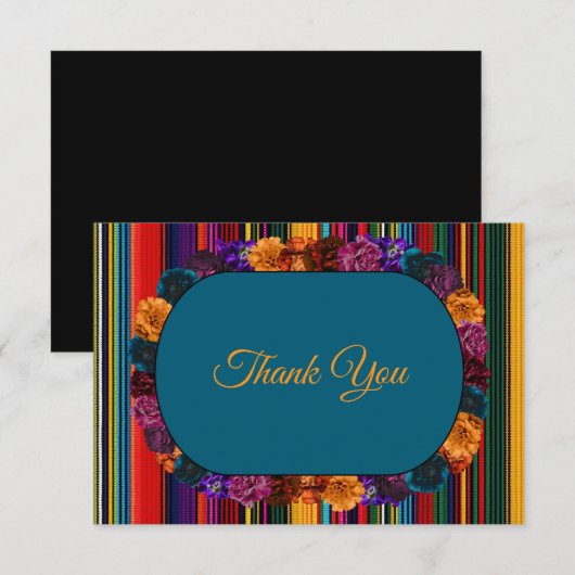 メキシモダンコの結婚花 サンキューカード (正面/裏面)