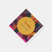 メキシモダンコの花結婚は黄色 スタンダードカクテルナプキン (角)