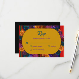 メキシモダンコの花結婚は黄色 出欠カード