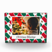 メキシモダンコ国旗のクリスマス記念 フォトブロック (正面)