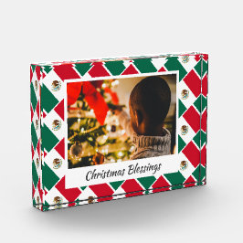 メキシモダンコ国旗のクリスマス記念 フォトブロック