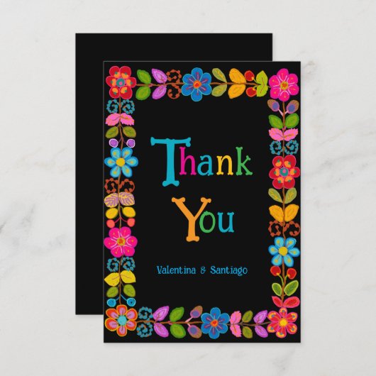 メキシモダンコ結婚シア サンキューカード (正面/裏面)