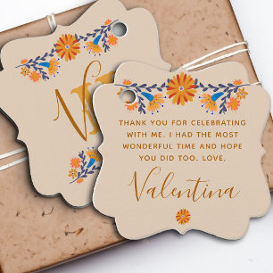 メキシモノグラムのコフローラ西ボホ フェイバータグ