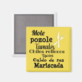 メキシ人気があるコ食品 マグネット (正面/裏面)