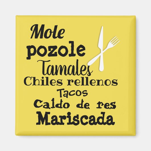 メキシ人気があるコ食品 マグネット (正面)