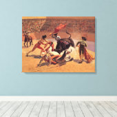 メキシ伝統的コでの闘牛 キャンバスプリント (インサイチュ (ウッドフロア))