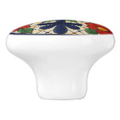 メキシ伝統的コタラベラフローラセラミックノブ セラミックノブ (側面)